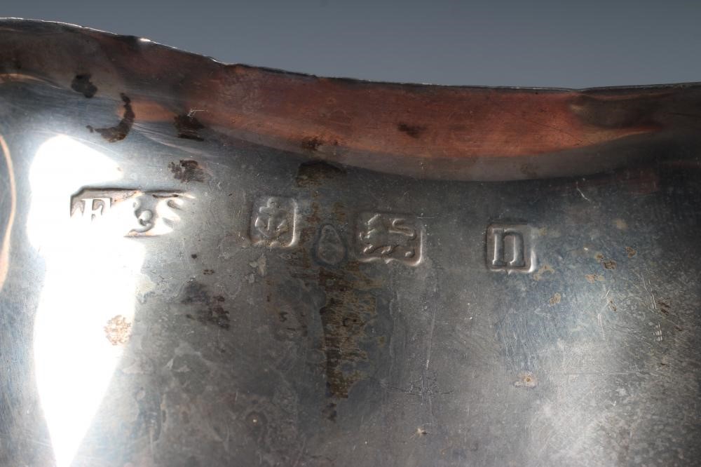 A GEORGE V SILVER ARTS AND CRAFTS SAUCEBOAT by Fattorini & Sons Image
