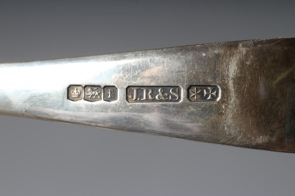 A GEORGE V RAT TAIL PATTERN TABLE SERVICE FOR TWELVE PLACE SETTINGS by Joseph Rodgers & Sons Image