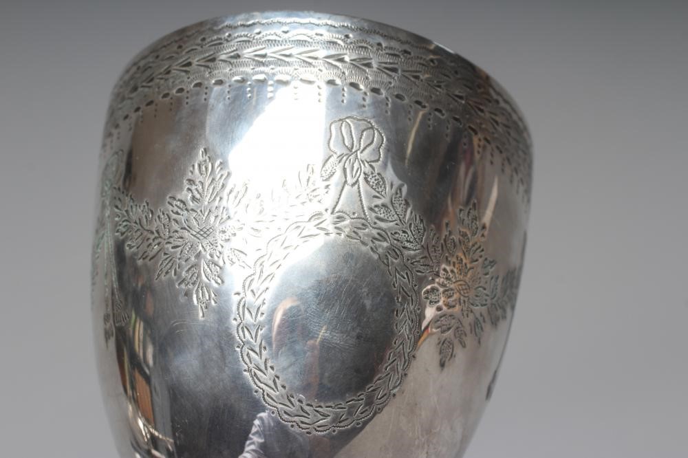AN EARLY VICTORIAN SILVER GOBLET by Robert Harper Image