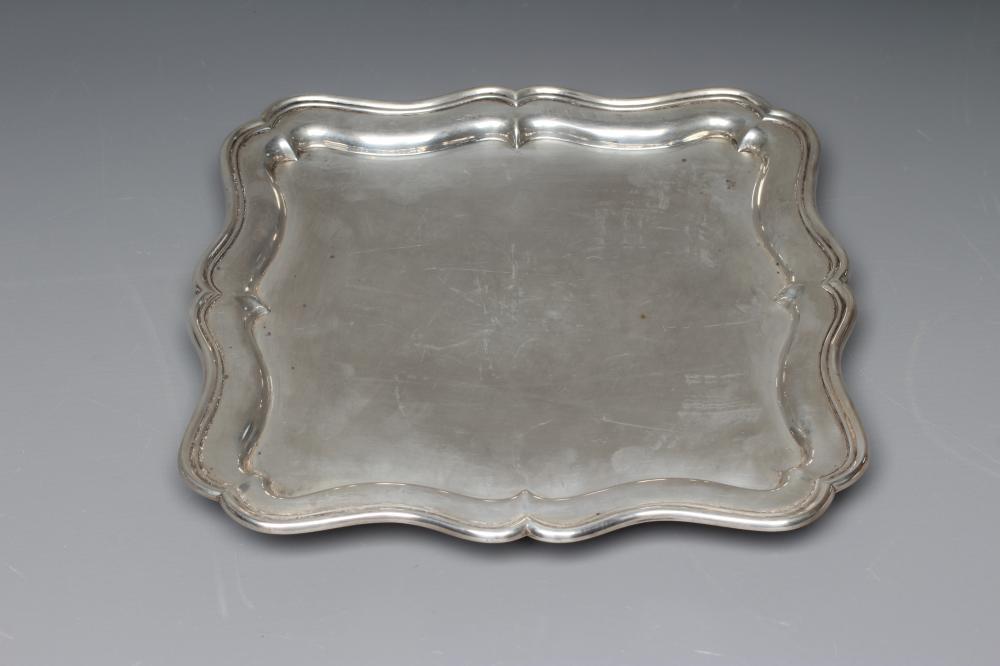 AN EDWARDIAN SILVER SALVER by Cornelius Joshua Vander Image