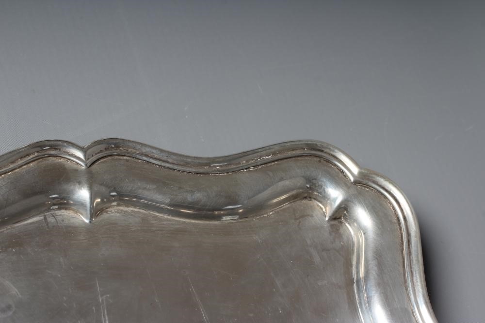 AN EDWARDIAN SILVER SALVER by Cornelius Joshua Vander Image