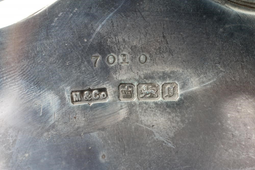 AN EDWARDIAN SILVER SALVER by Mappin & Co. Image