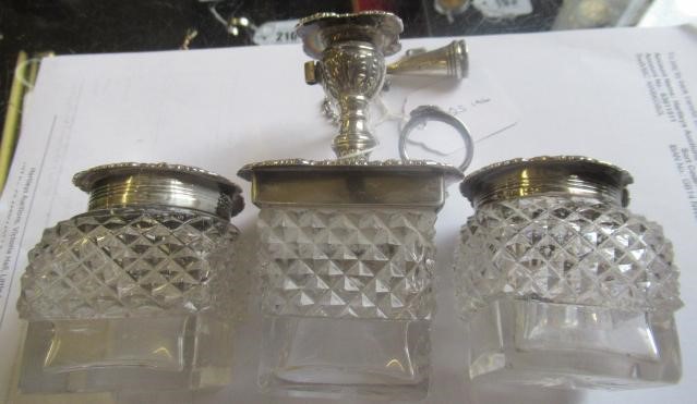 A GEORGE IV SILVER DESK STANDISH by Joseph Craddock & William Ker Reid Image