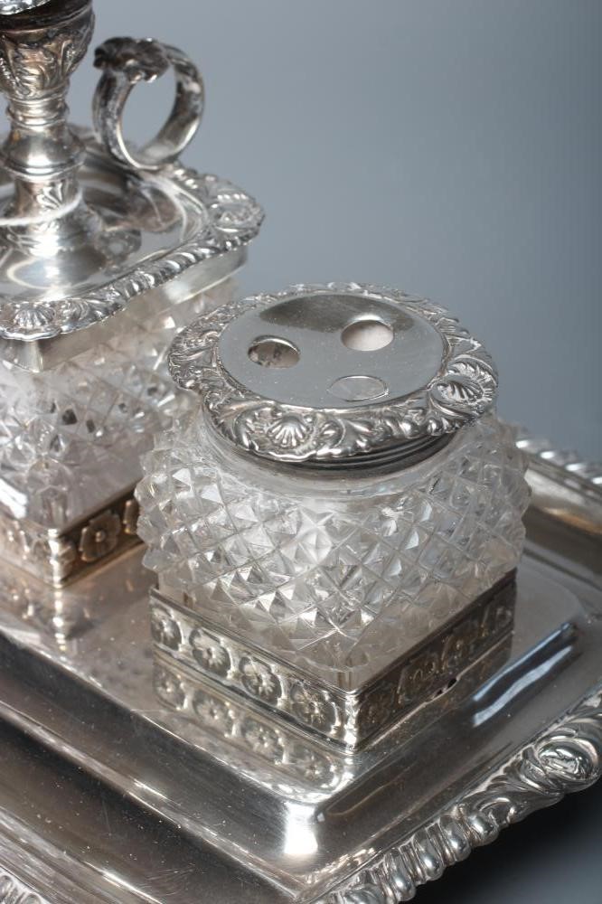 A GEORGE IV SILVER DESK STANDISH by Joseph Craddock & William Ker Reid Image