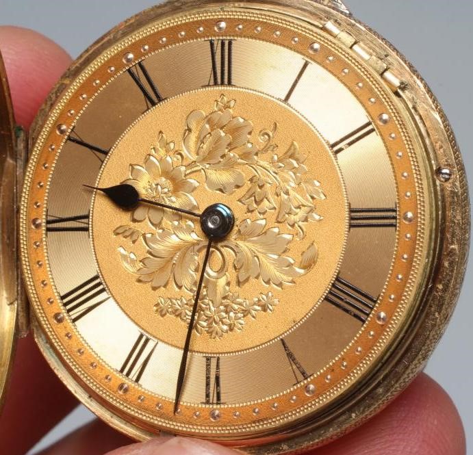 A LATE VICTORIAN TOP WIND SMALL POCKET WATCH Image