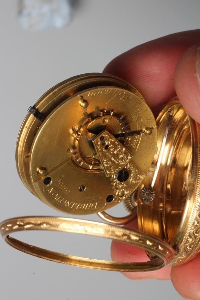 A LATE VICTORIAN TOP WIND SMALL POCKET WATCH Image