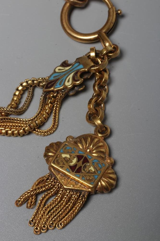 A GERMAN GILT METAL FANCY WATCH CHAIN Image