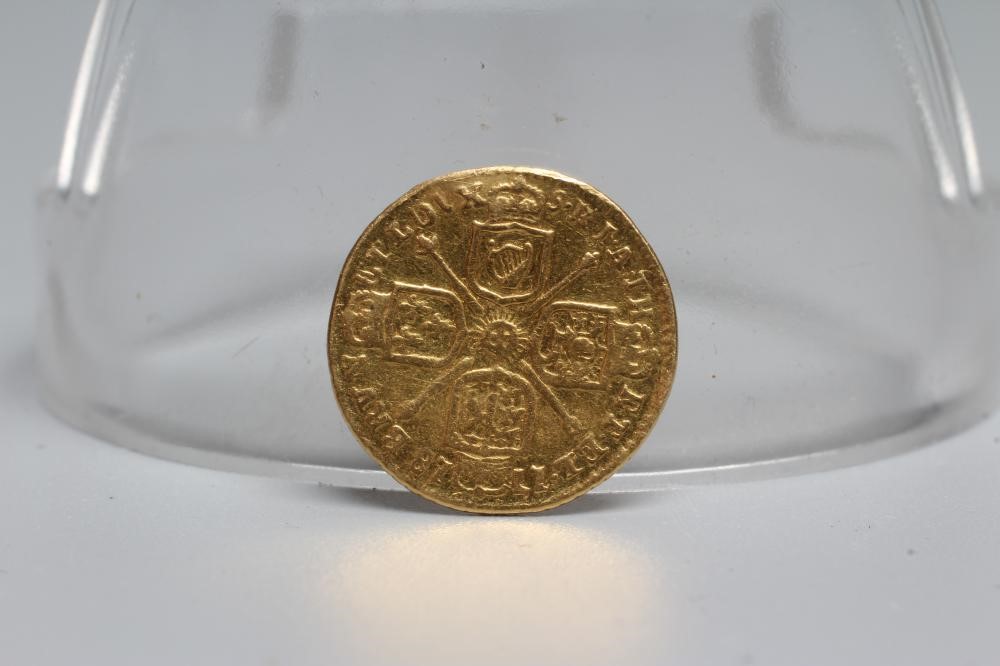 A GEORGE I ONE QUARTER GUINEA, 1718, 2g Image