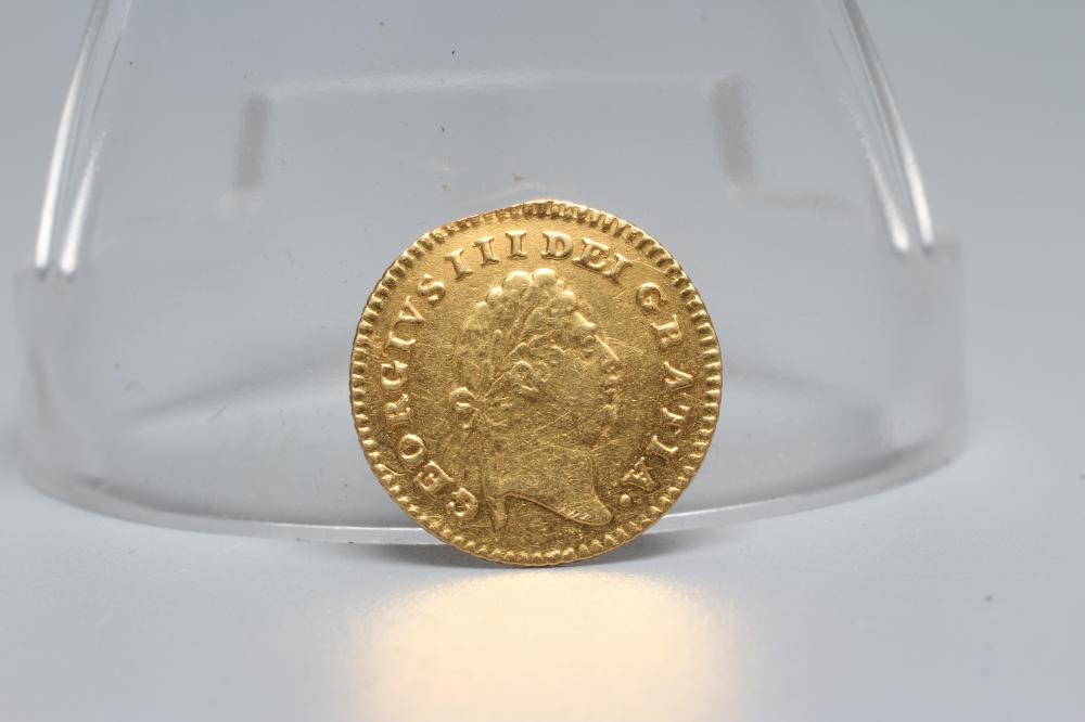 A GEORGE III ONE THIRD GUINEA, 1798, 2.7g Image