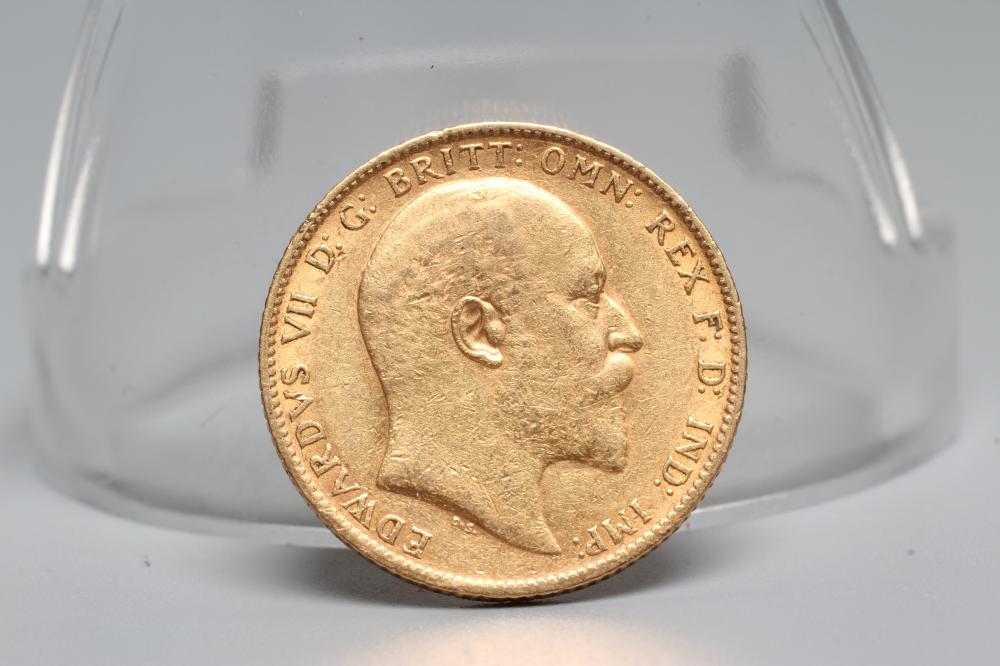 AN EDWARD VII SOVEREIGN, 1902, 8g (Est. plus 20% premium) Image