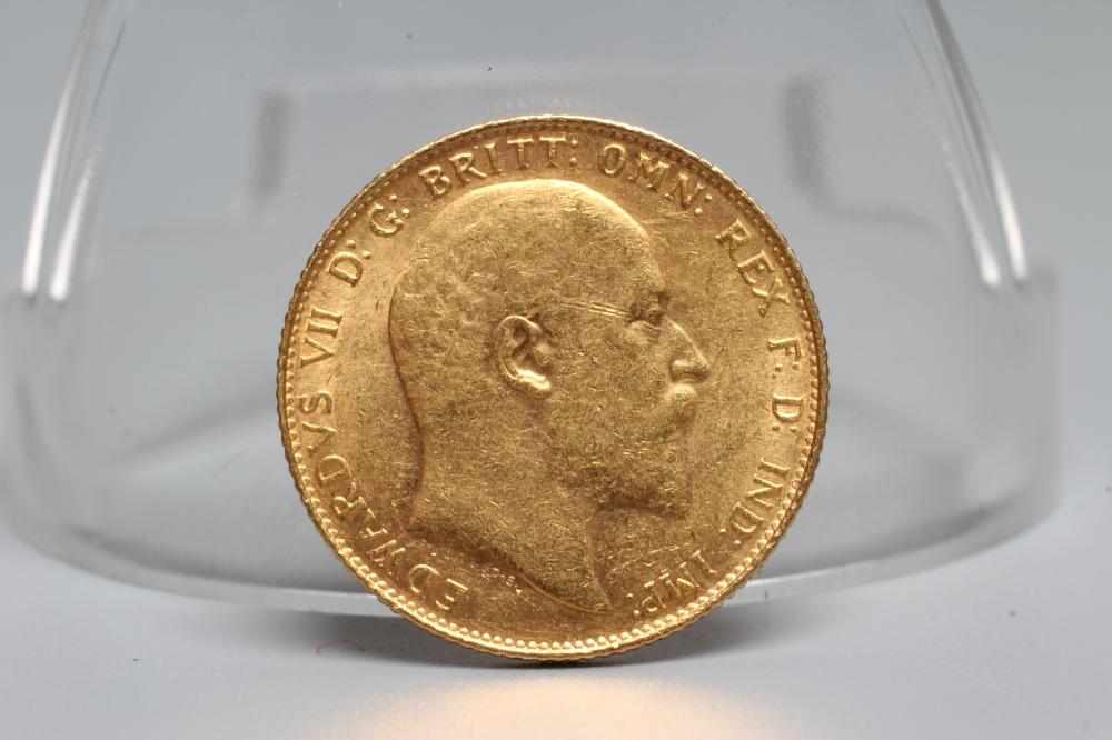 AN EDWARD VII SOVEREIGN, 1906, 8g (Est. plus 20% premium) Image