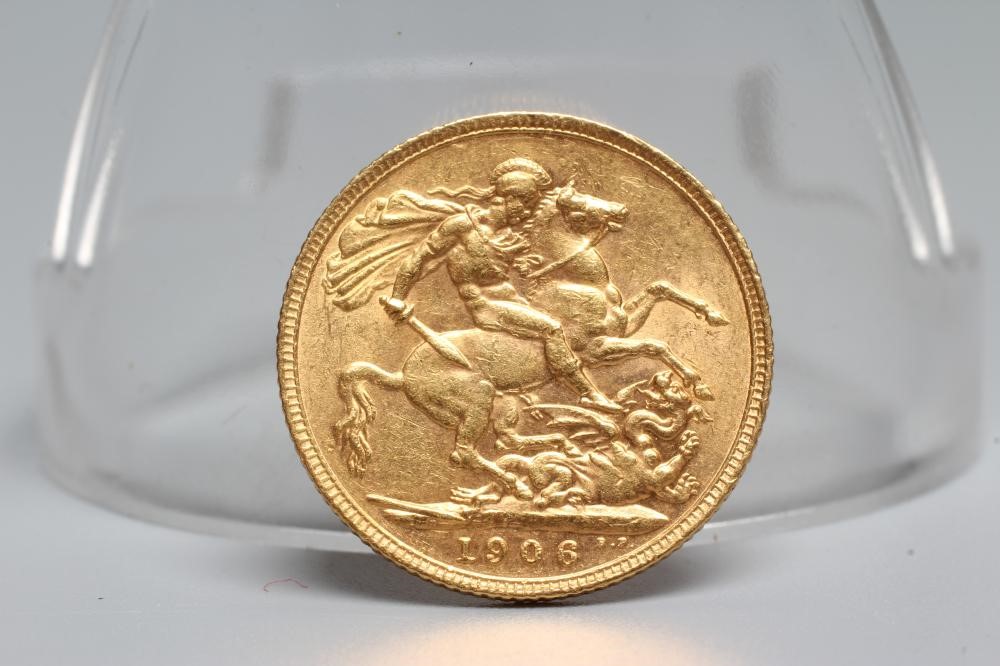 AN EDWARD VII SOVEREIGN, 1906, 8g (Est. plus 20% premium) Image