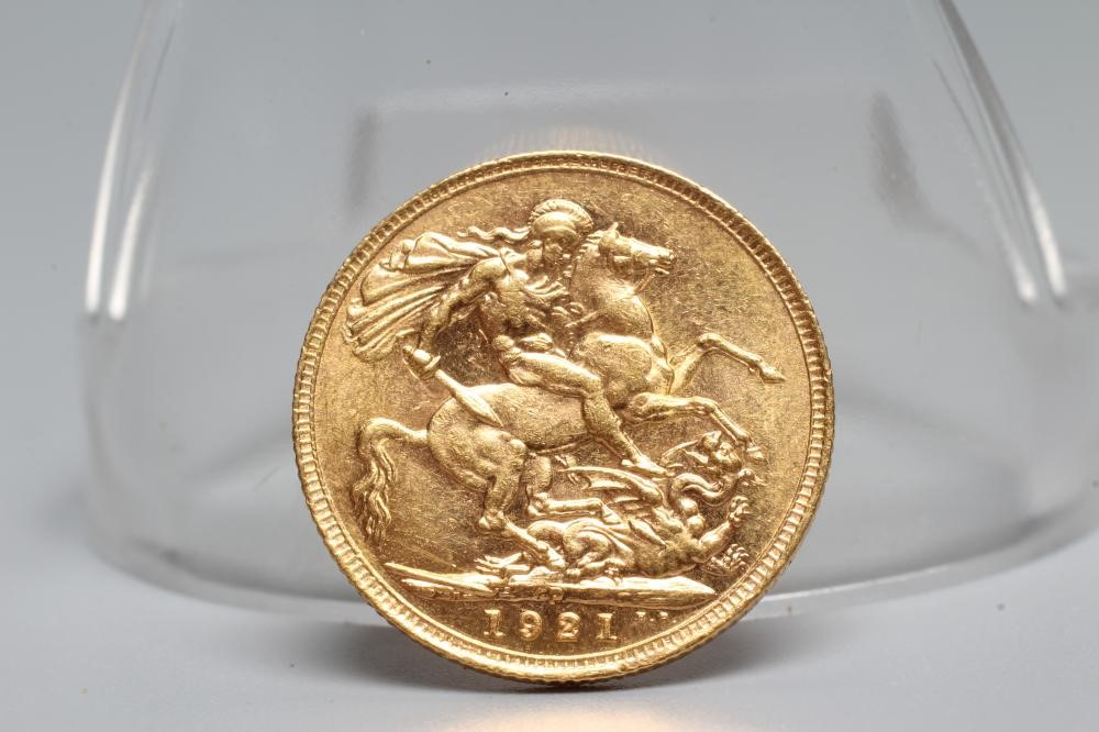 A GEORGE V SOVEREIGN, 1921, 8g (Est. plus 20% premium) Image