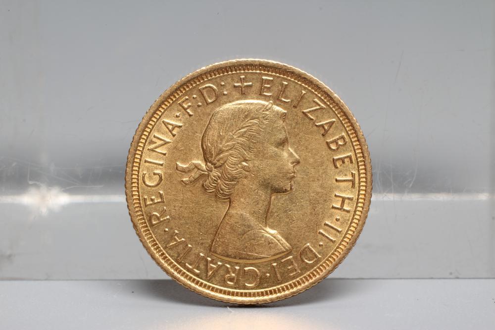 AN ELIZABETH II SOVEREIGN, 1958, 8g (Est. plus 20% premium) Image