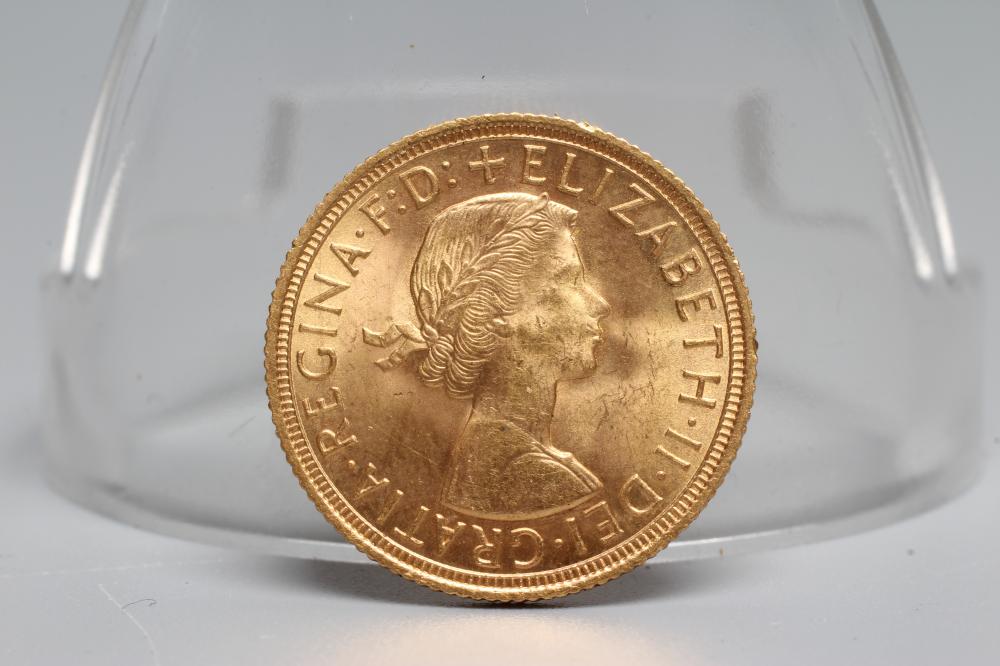 AN ELIZABETH II SOVEREIGN, 1958, 8g (Est. plus 20% premium) Image