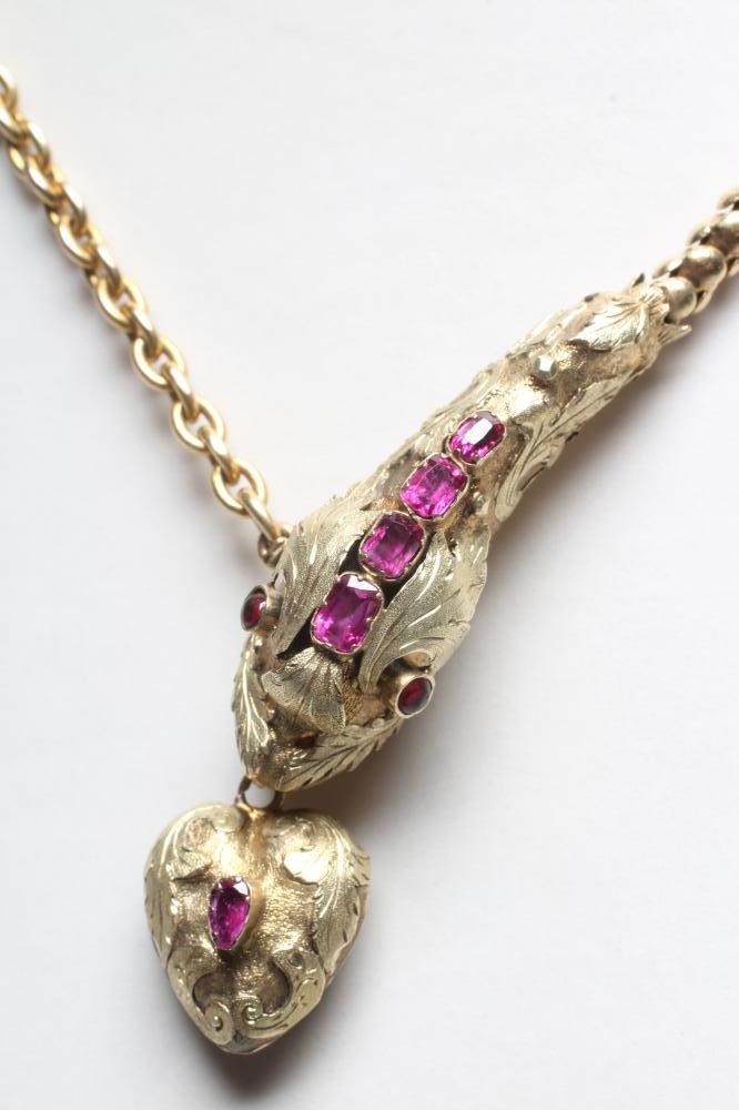 A VICTORIAN SNAKE NECKLACE Image