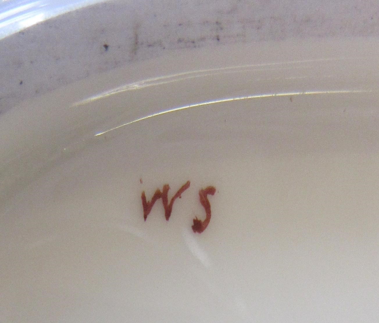 A ROYAL WORCESTER TWO HANDLED PLATE Image