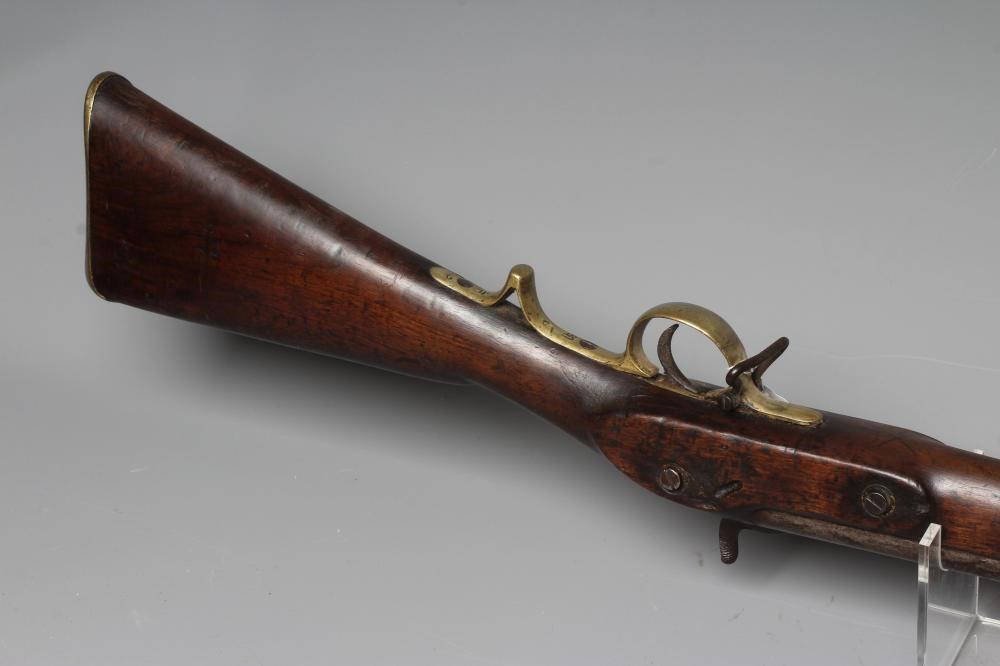 A BRITISH TYPE MILITARY PERCUSSION MUSKET, 19th century, with 39" barrel, action bearing rampant Image