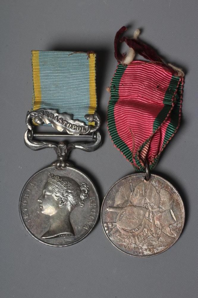 TWO VICTORIAN MILITARY MEDALS, awarded to Major A. F. Welsford of the 97th Regiment, comprising a Image