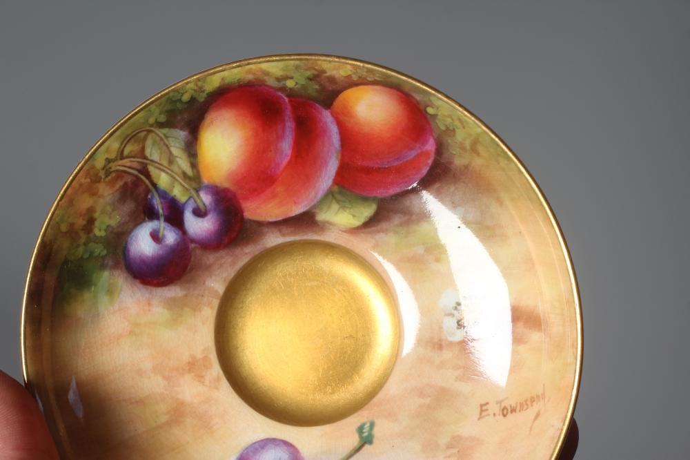 A ROYAL WORCESTER CABINET COFFEE CUP AND SAUCER Image