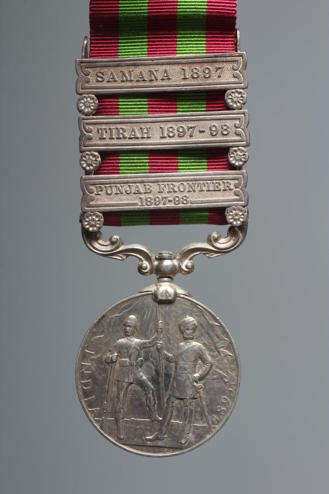 AN INDIAN GENERAL SERVICE MEDAL, awarded to H. Grainger of the Royal Scots Fusiliers, with clasps Image