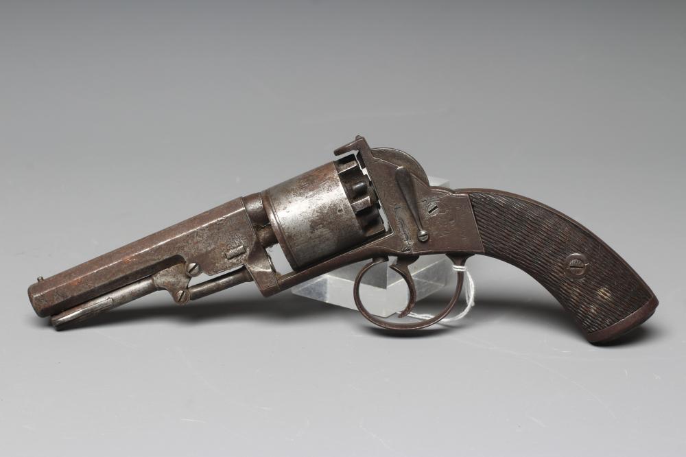 AN ENGLISH PERCUSSION REVOLVER Image