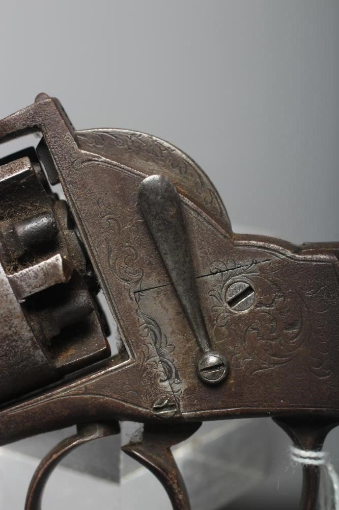 AN ENGLISH PERCUSSION REVOLVER Image