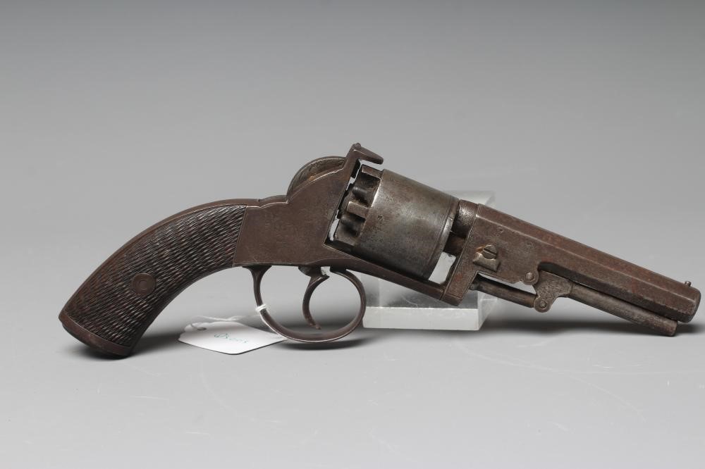AN ENGLISH PERCUSSION REVOLVER Image