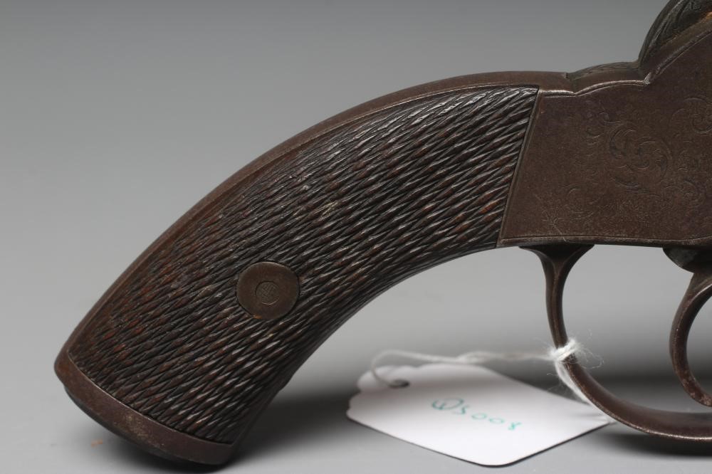 AN ENGLISH PERCUSSION REVOLVER Image