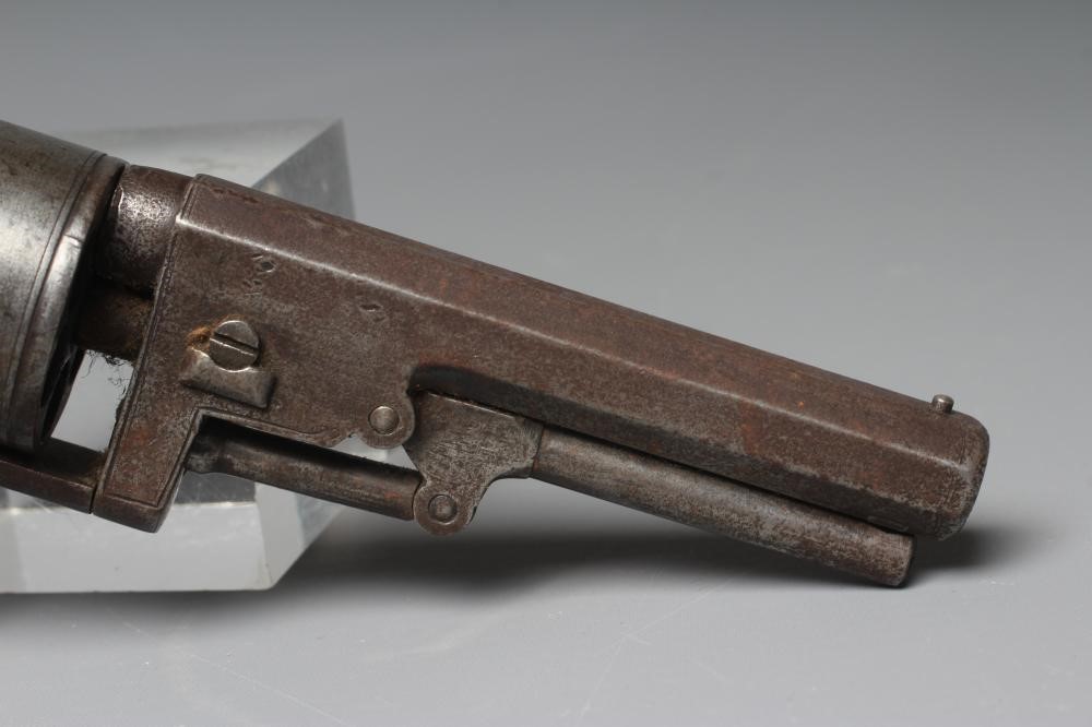 AN ENGLISH PERCUSSION REVOLVER Image