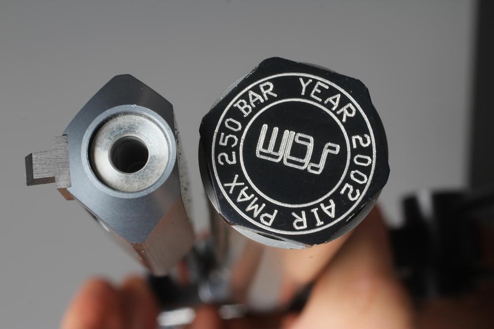 A SAM K11 TARGET AIR PISTOL, .177 calibre, with adjustable rear sight, adjustable trigger, shaped Image