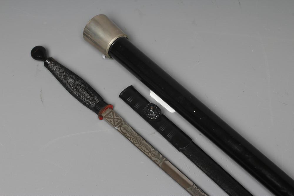 A MASONIC SWORD CANE by Fattorini & Sons Ltd. Birmingham Image