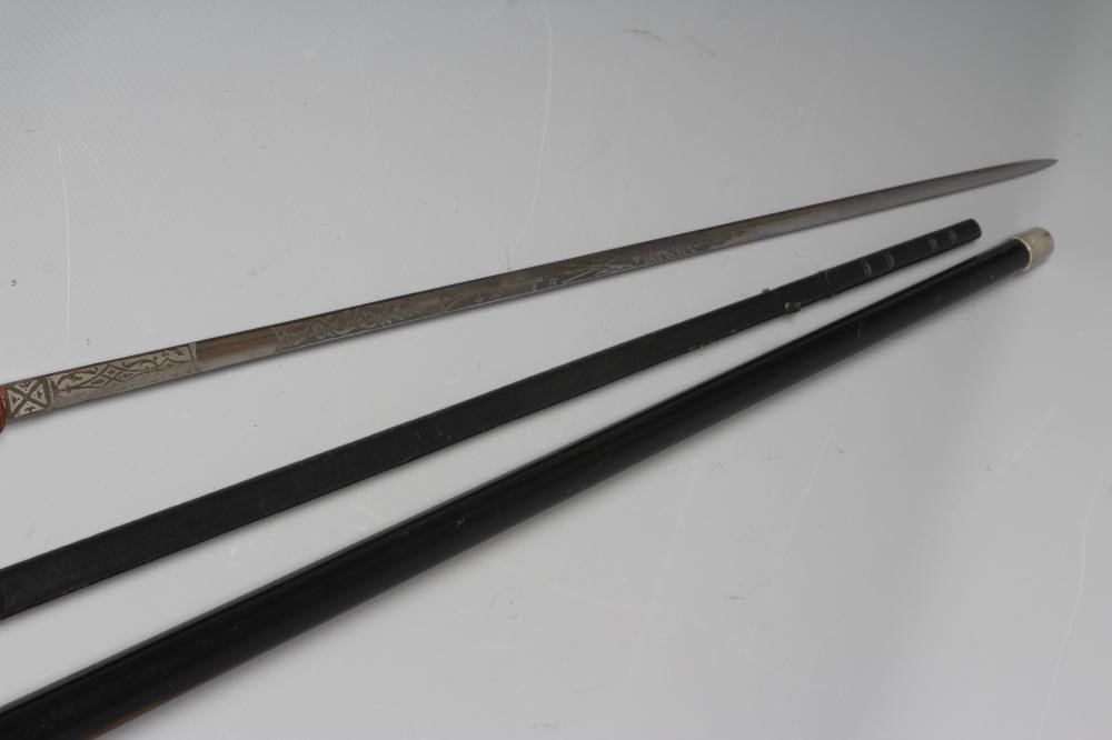 A MASONIC SWORD CANE by Fattorini & Sons Ltd. Birmingham Image