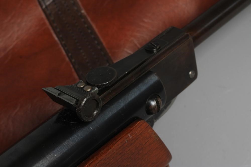 A WEIHRAUCH HW35 .22 AIR RIFLE with break barrel action, 19 1/2" barrel, iron sights, adjustable Image
