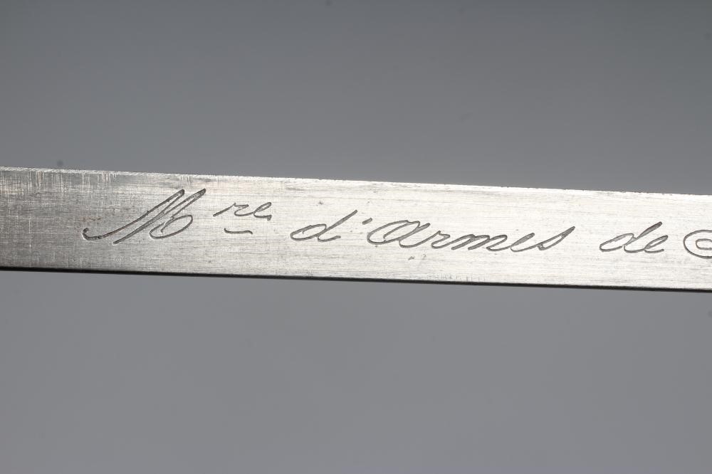 TWO BAYONETS, comprising a K98 German bayonet with steel scabbard and leather frog, and a French Image