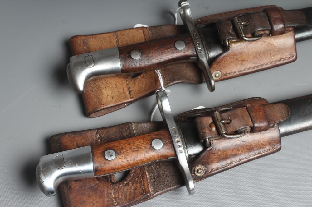 TWO SWISS 1889 PATTERN BAYONETS both by Waffenfabrik Image