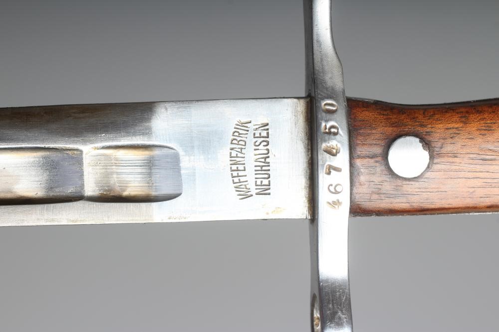 TWO SWISS 1889 PATTERN BAYONETS both by Waffenfabrik Image