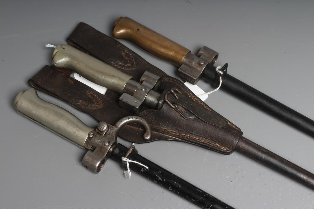 THREE FRENCH EPEE BAYONETS Image