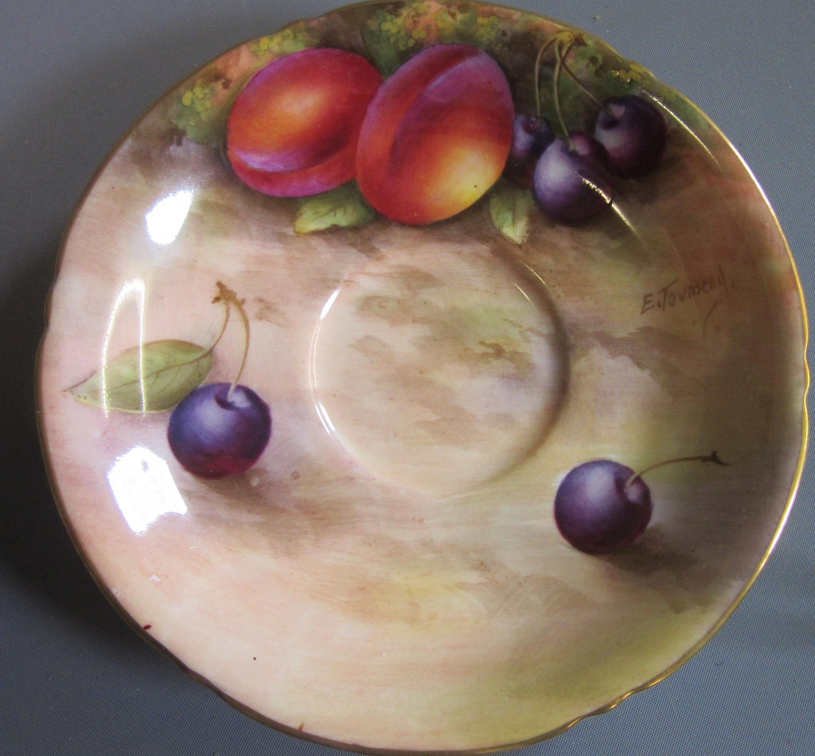 A ROYAL WORCESTER CABINET CUP AND SAUCER Image