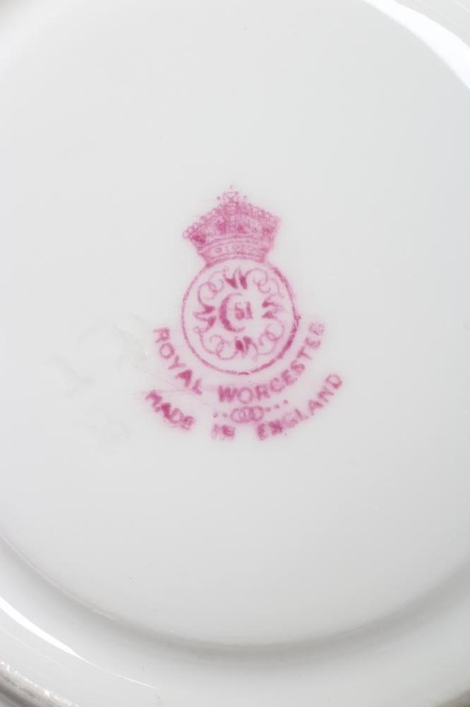 A ROYAL WORCESTER CABINET CUP AND SAUCER Image