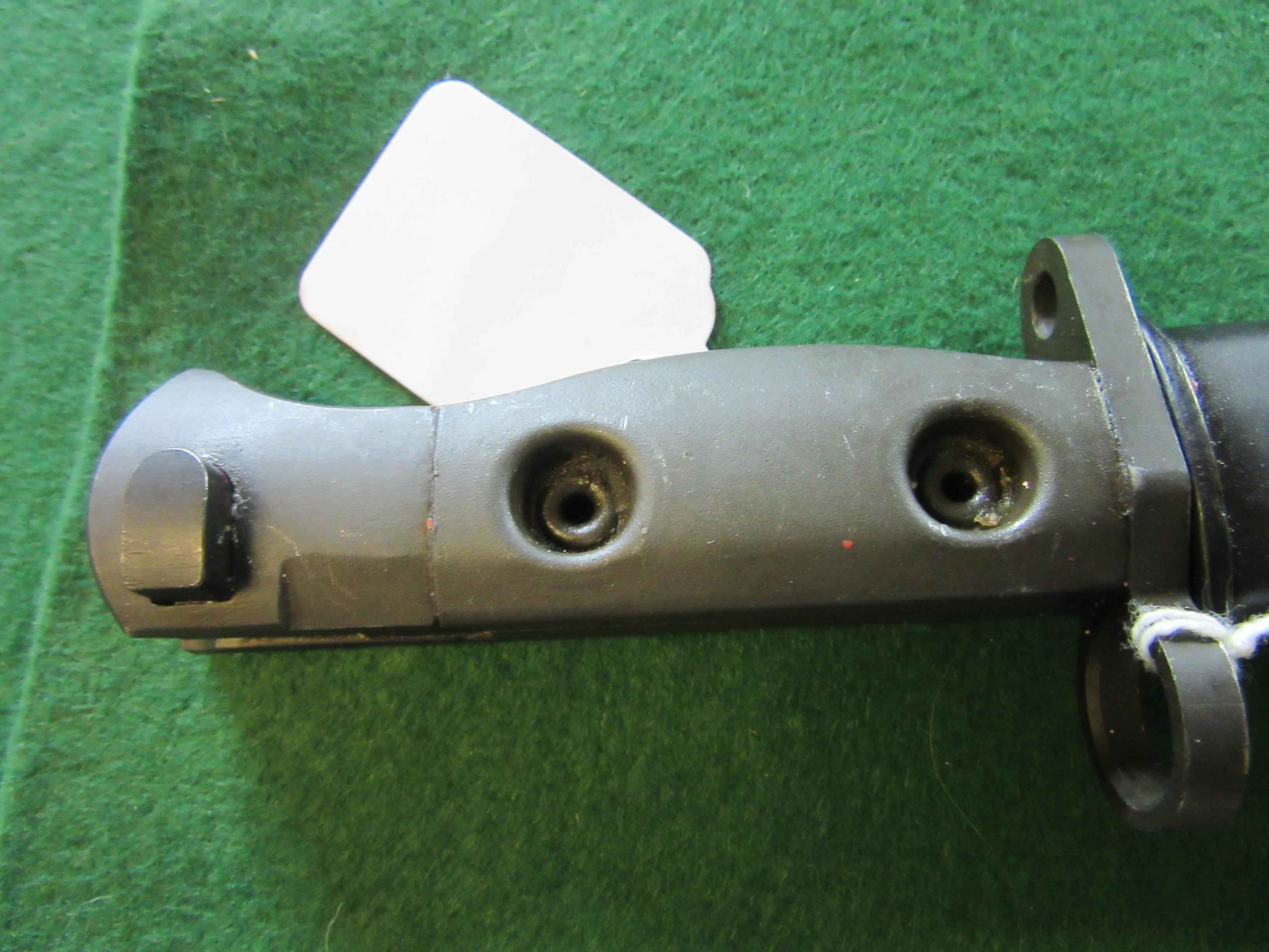 TWO BRITISH KNIFE BAYONETS, comprising an L1A3 with canvas frog, and an L1A1, both with metal Image