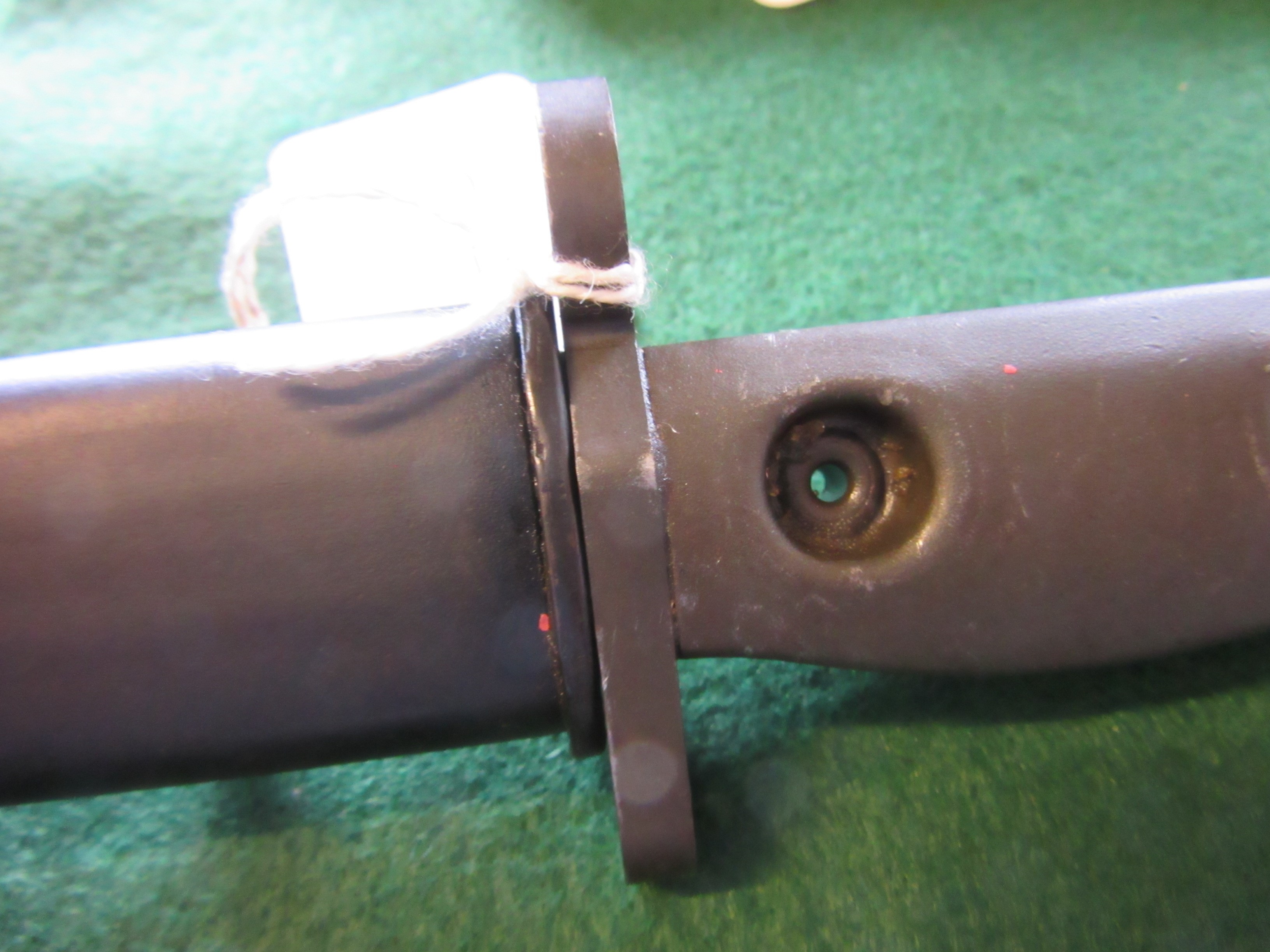 TWO BRITISH KNIFE BAYONETS, comprising an L1A3 with canvas frog, and an L1A1, both with metal Image