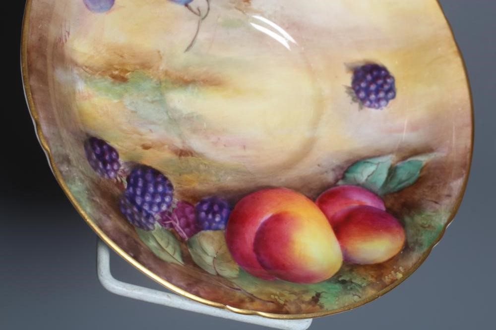A ROYAL WORCESTER CABINET CUP AND SAUCER Image
