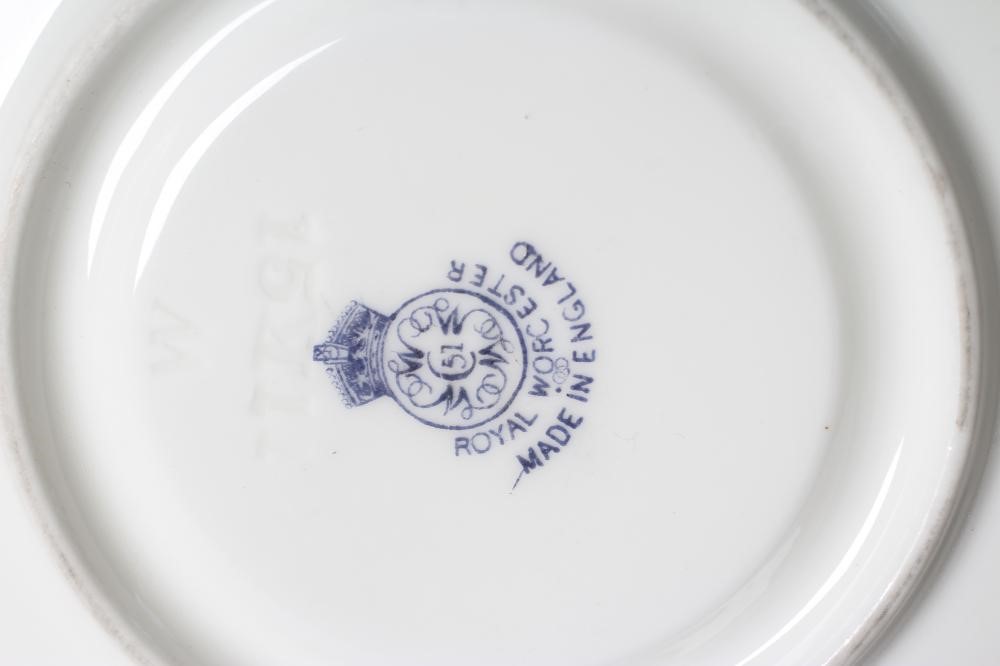 A ROYAL WORCESTER CABINET CUP AND SAUCER Image