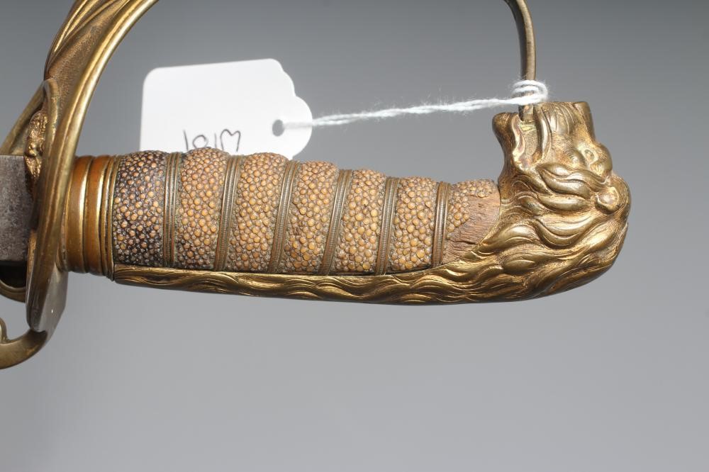 AN 1827 PATTERN NAVAL OFFICER'S SWORD owned by Staff Surgeon James J Martin Image