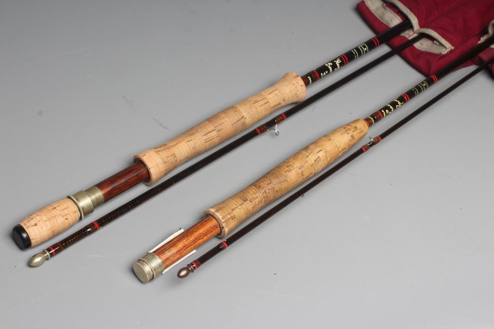TWO HARDY SOVEREIGN FLY FISHING RODS, comprising one 8 1/2' #5/6 and one 9 1/2' #7, both two piece Image