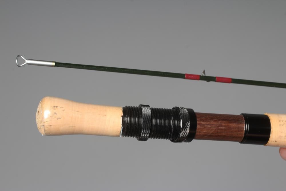 TWO GRAPHITE FLY FISHING RODS, comprising a Hardy "HardyGraphite" 9' 3" #7/8 two piece, and a Bruce Image