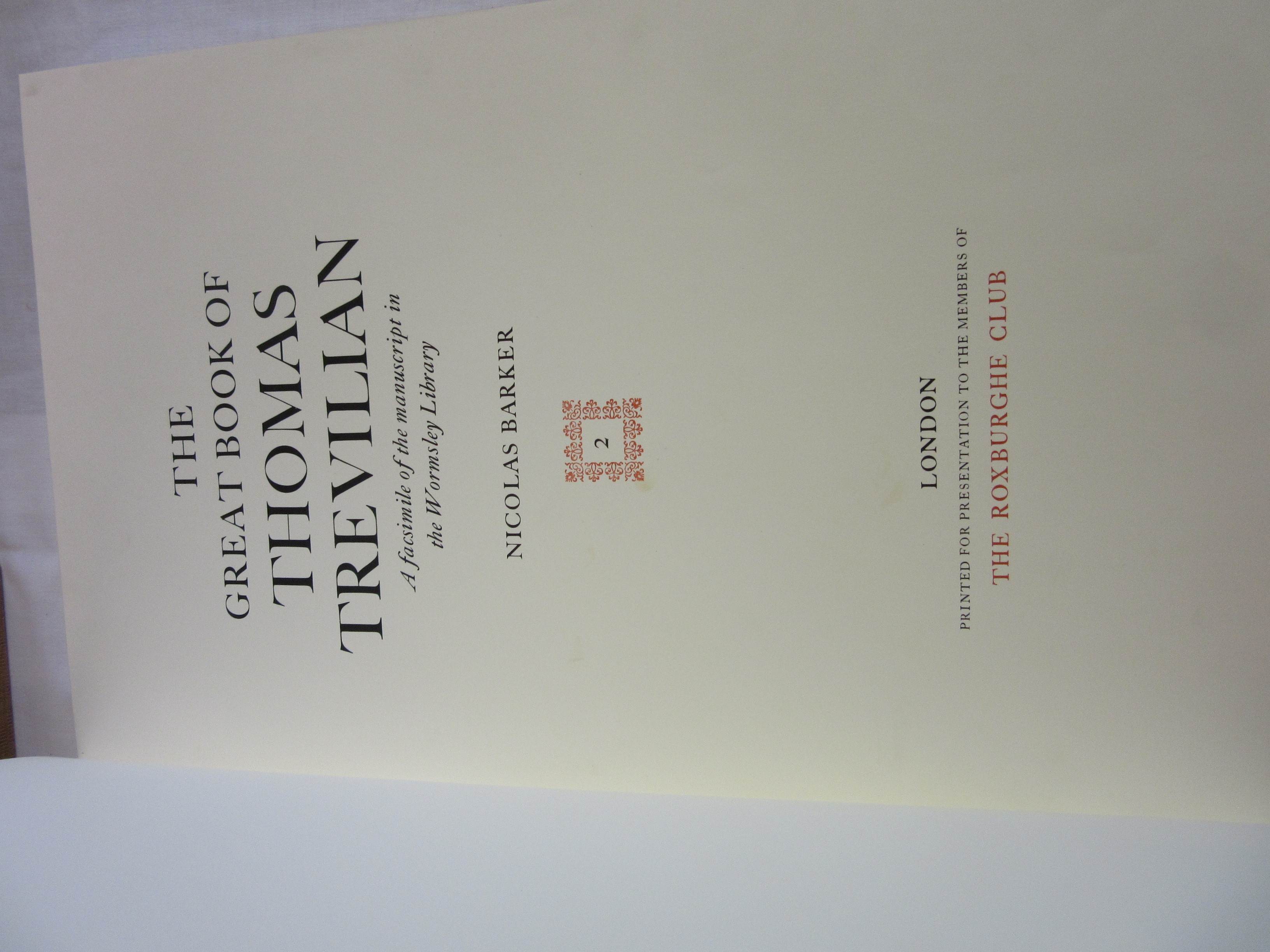 THE GREAT BOOK OF THOMAS TREVILIAN Image