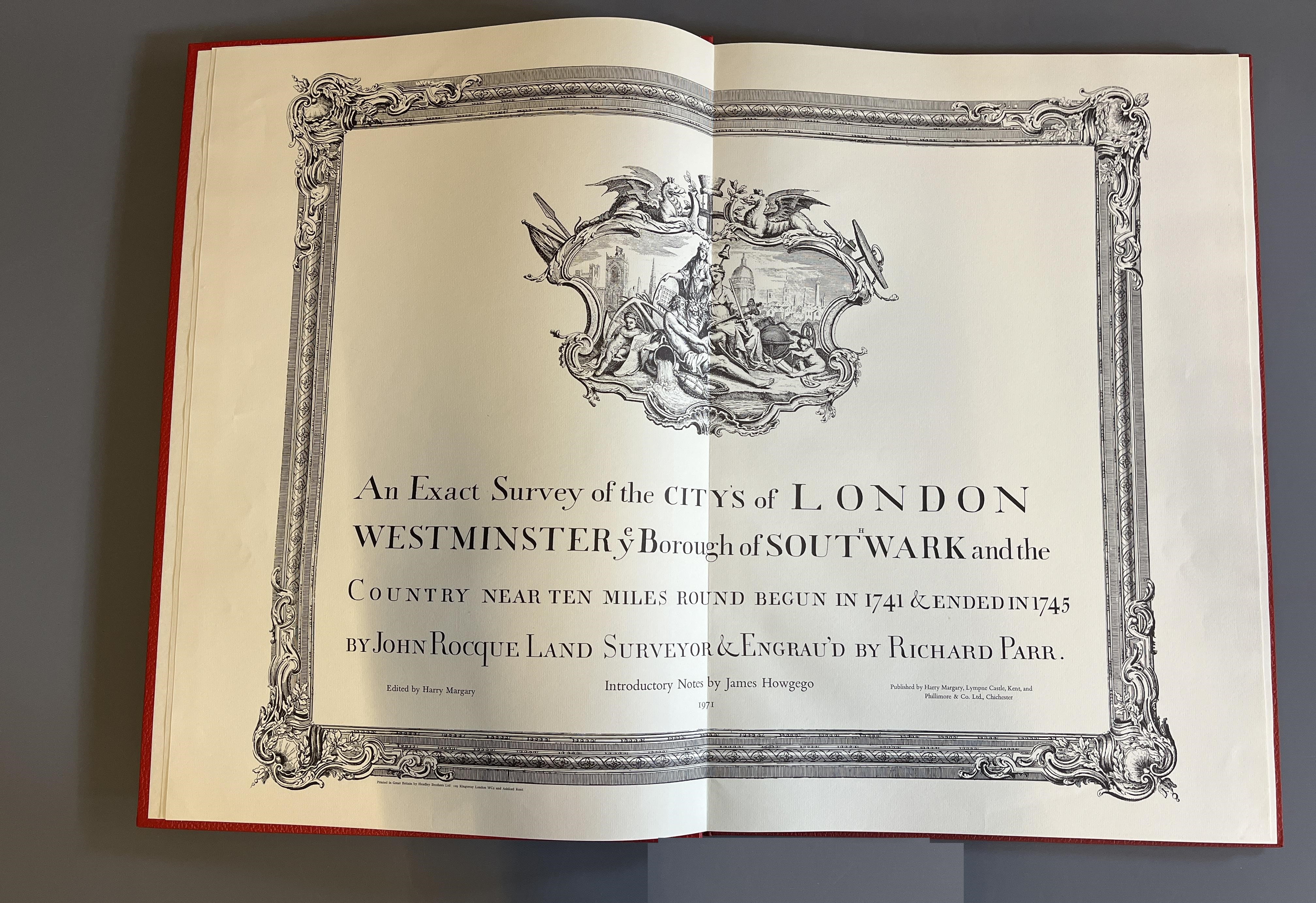 STANFORDS LIBRARY MAP OF LONDON AND ITS SUBURBS, facsimile, 1980, WITH An Exact Survey of the Cities Image