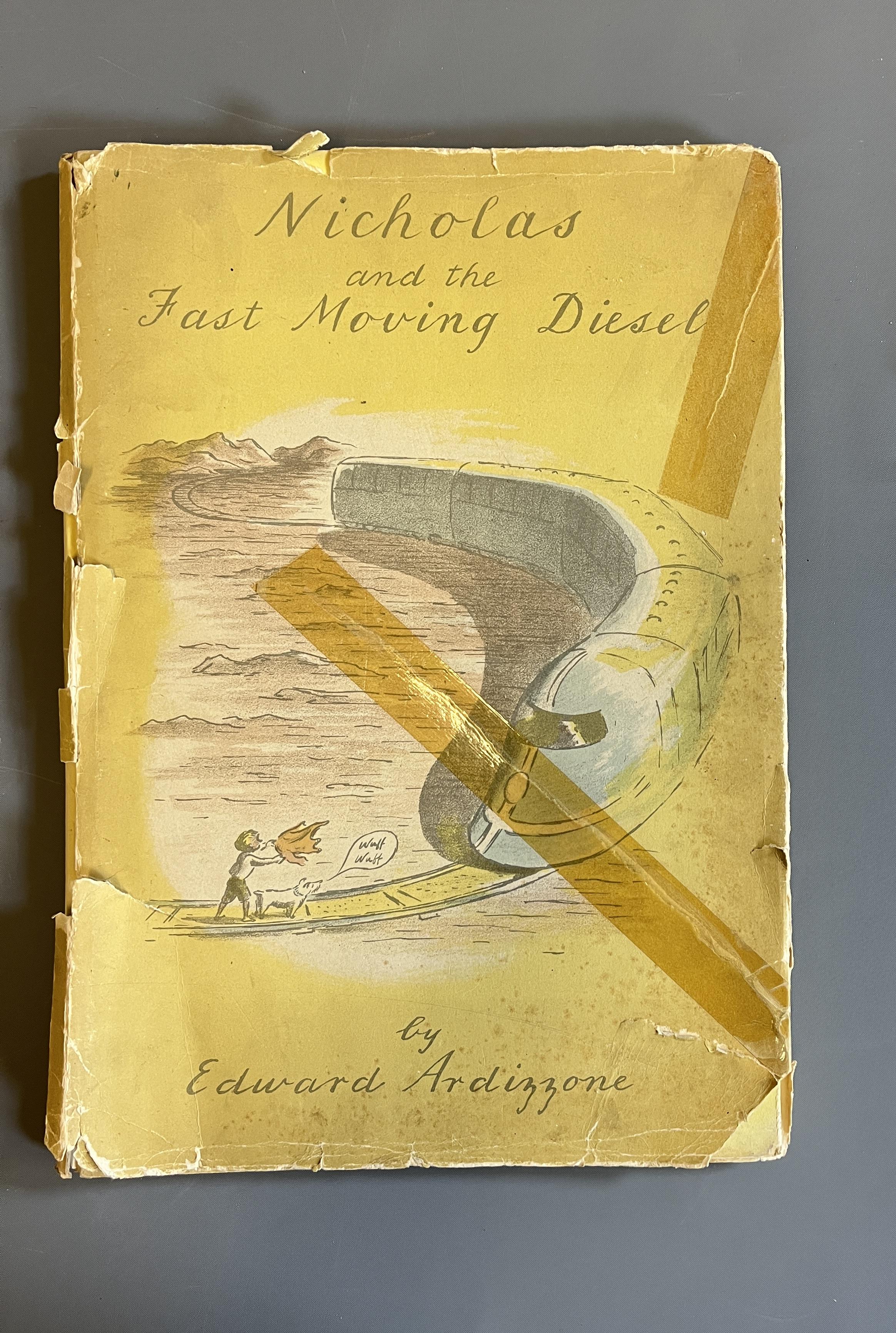 EDWARD ARDIZZONE, Nicholas and the Fast Moving Diesel, 1948, Eyre and Spottiswoode, very good in a Image